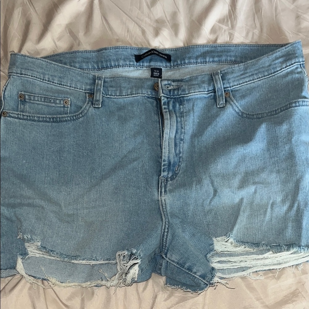 Light Blue Denim Shorts